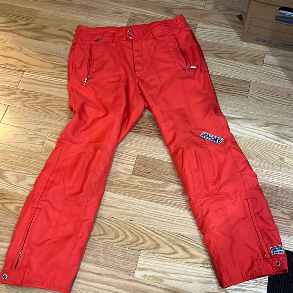 SPIDER ski pants for men. Red.